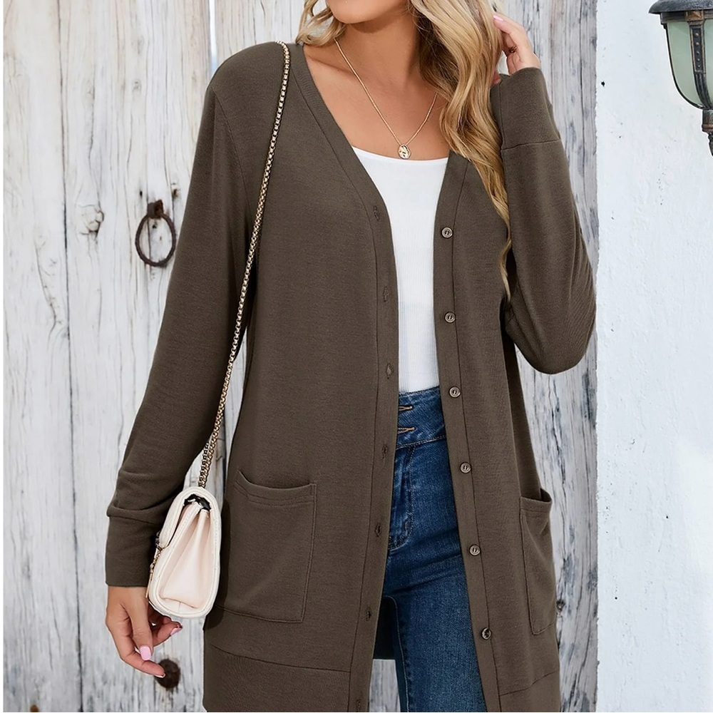 Torrid Light Brown Cardigan Sweater